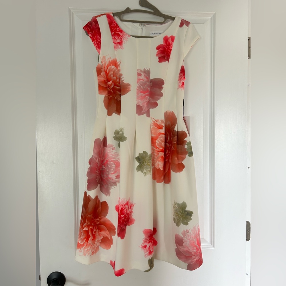 Women’s Calvin Klein Dress Size 4 petite floral